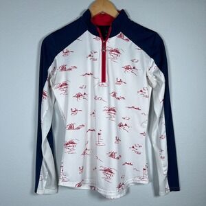 San Soleil Womens Golf  1/4 Zip Polo Shirt Size XS UPF50 Performance Outdoor